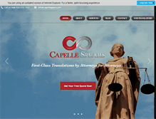 Tablet Screenshot of capellespears.com